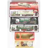 Three Corgi 1:50 scale diecast model haulage vehicles comprising 'Sight & Sound' Scania Topline