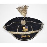 St Paul's College Cheltenham Associated Football Club (AFC) cap for 1914-15 with Thomas Plant & Co