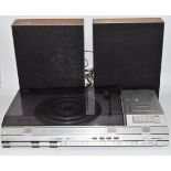 Bang & Olufsen Beocentre 4600 including record player, cassette deck and radio, with a pair of