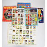 Six 1970's Panini and similar football sticker albums to include World Cup 1974 and 1978.