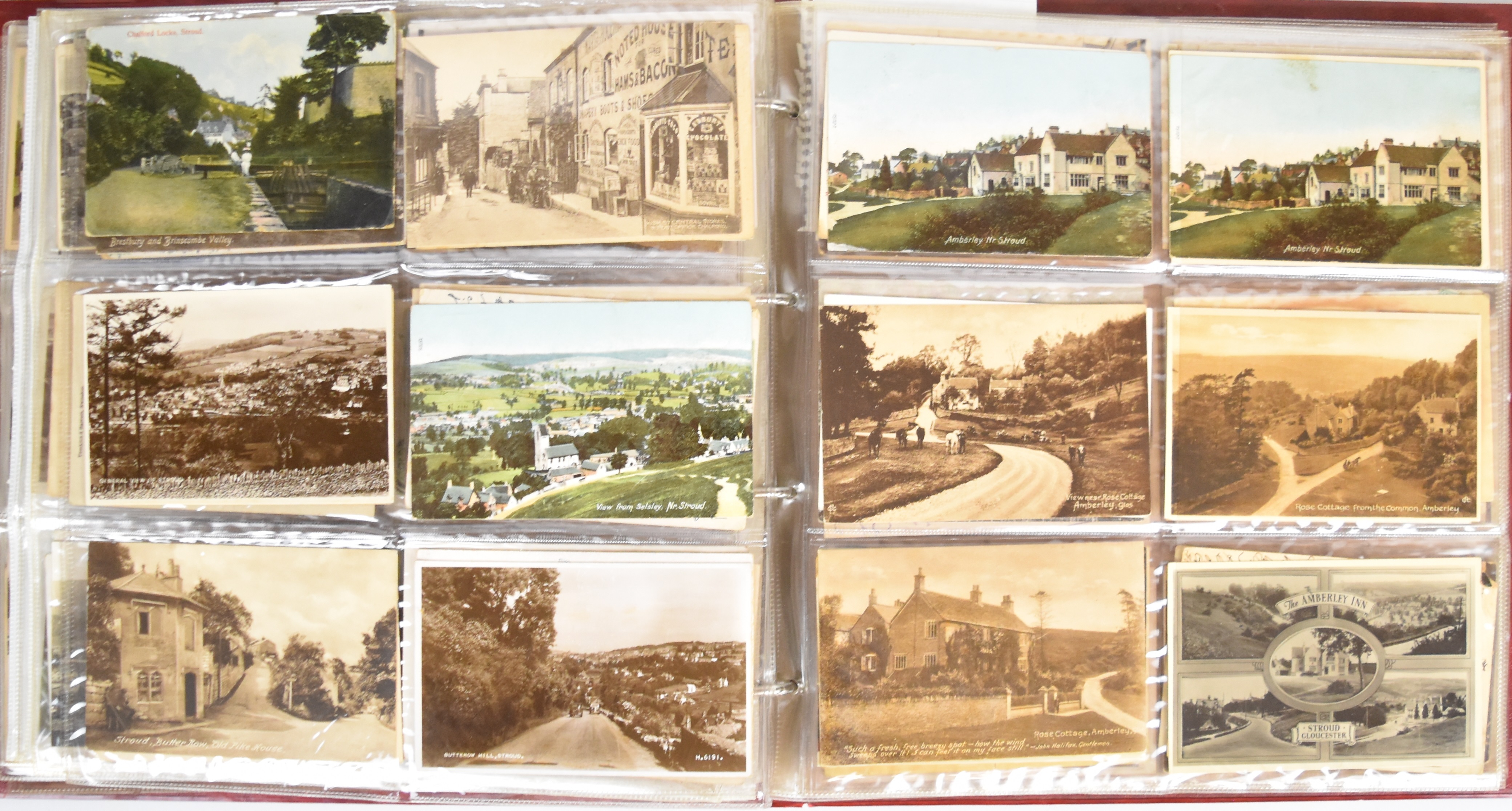 Postcard album of Stroud and surrounding villages, Gloucestershire including a very large number - Image 6 of 7