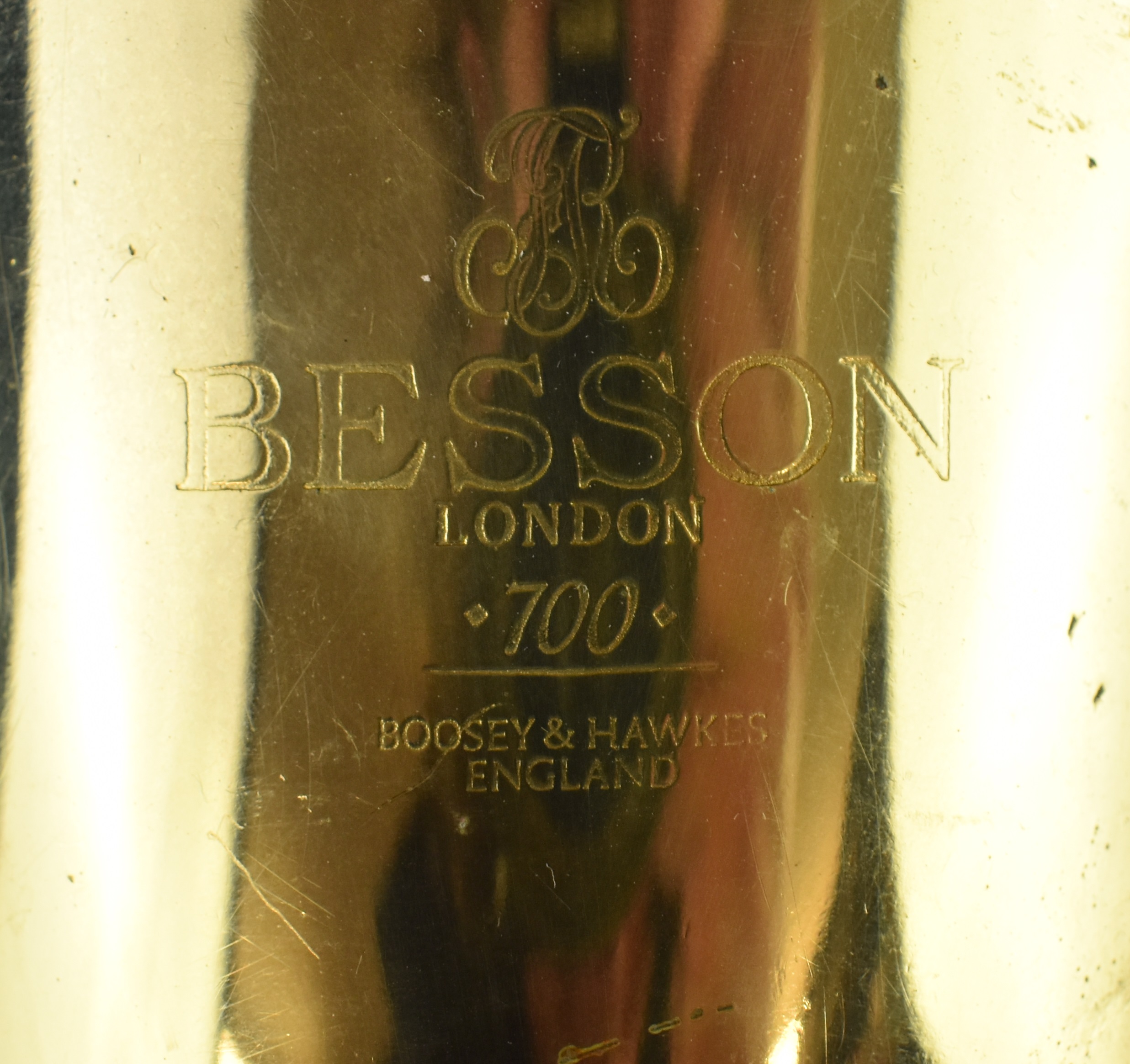 Boosey & Hawkes Besson 700 brass Euphonium, serial no. 765-718418, in fitted hard shell case with - Image 4 of 7