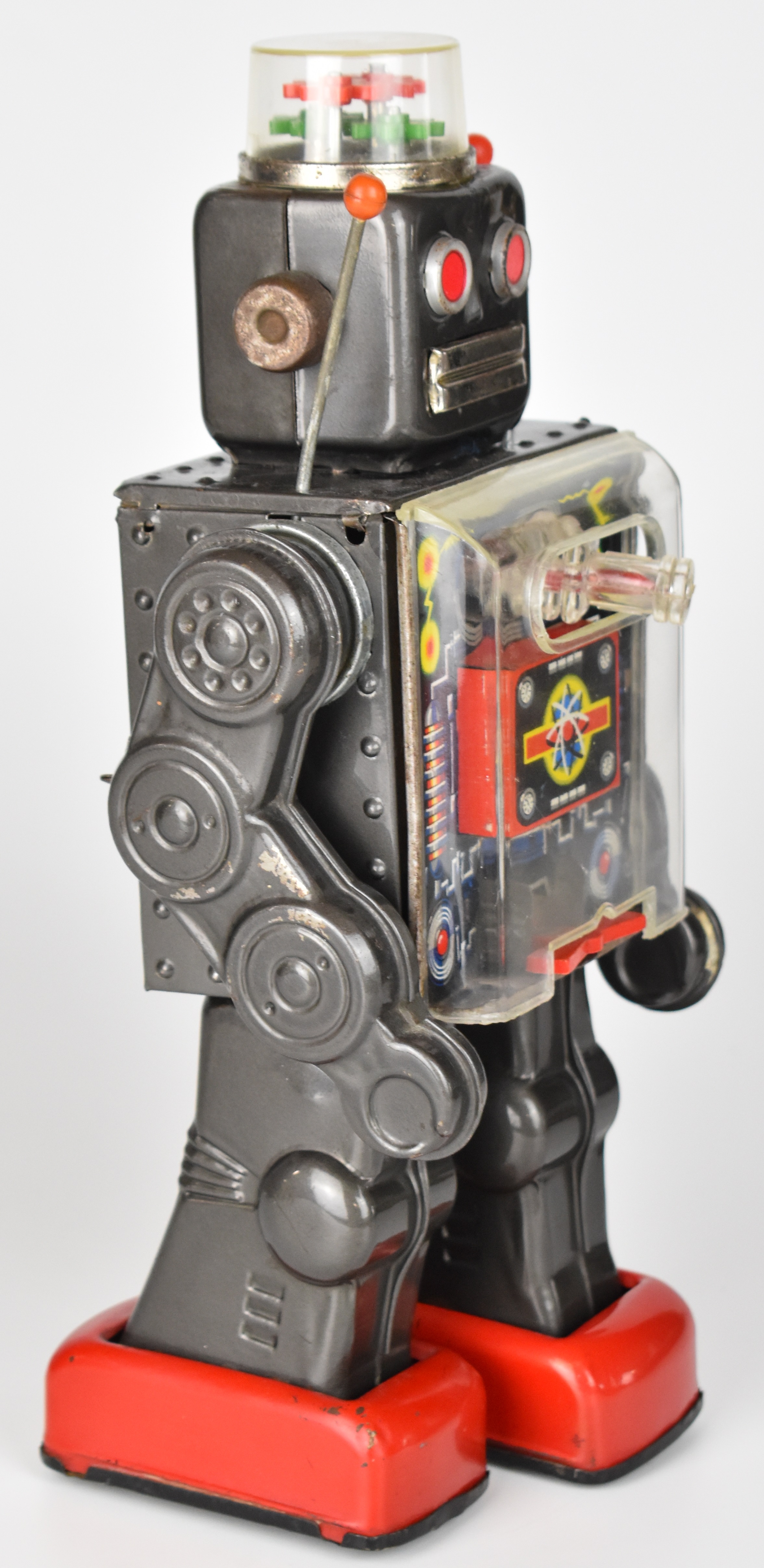 Japanese battery operated tinplate 'Fighting Robot' by Horikawa (SH Toys), height 28.5cm. - Image 2 of 7