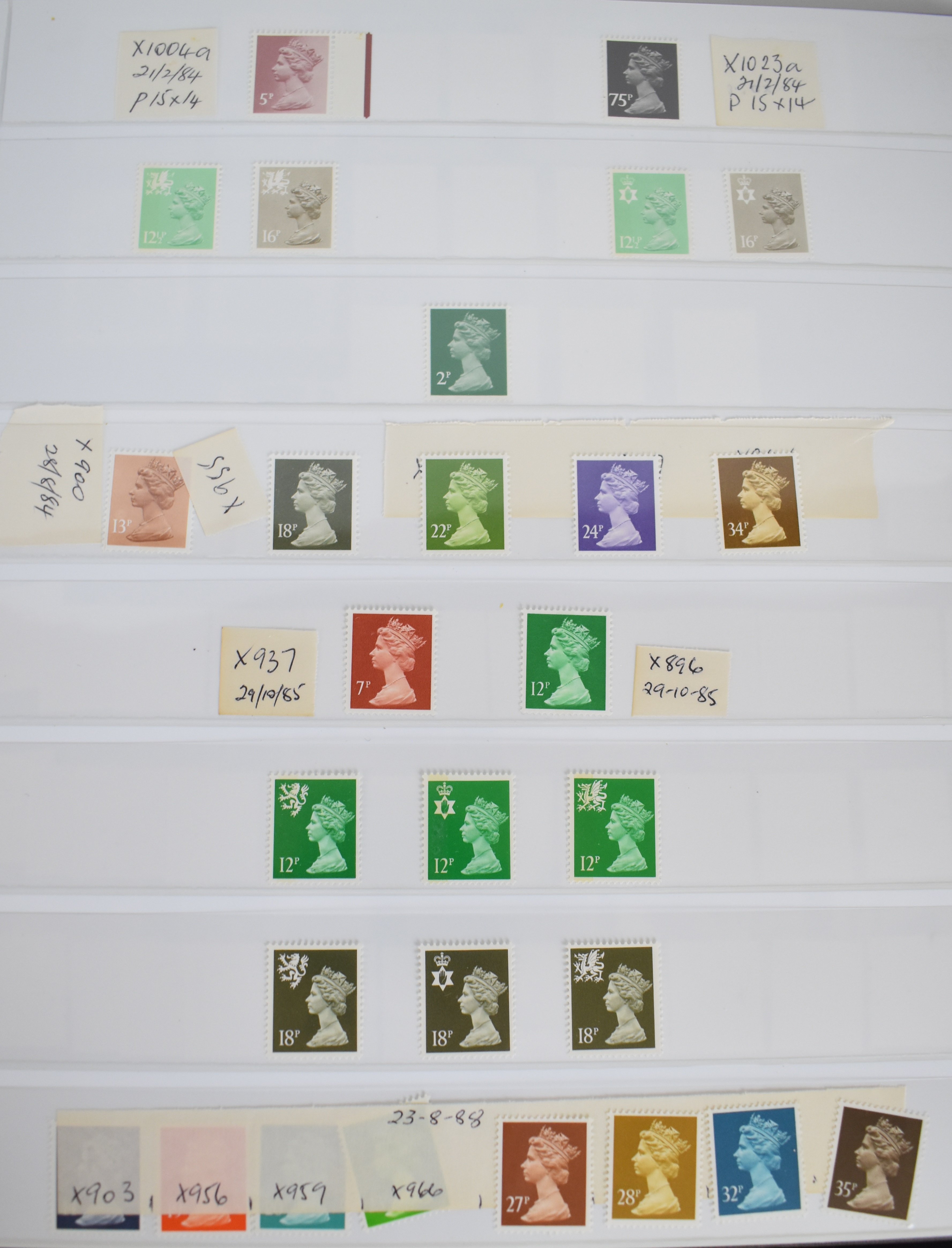 Mint and used GB stamp collection King George V to Queen Elizabeth II with one Queen Victoria 1d red - Image 3 of 11