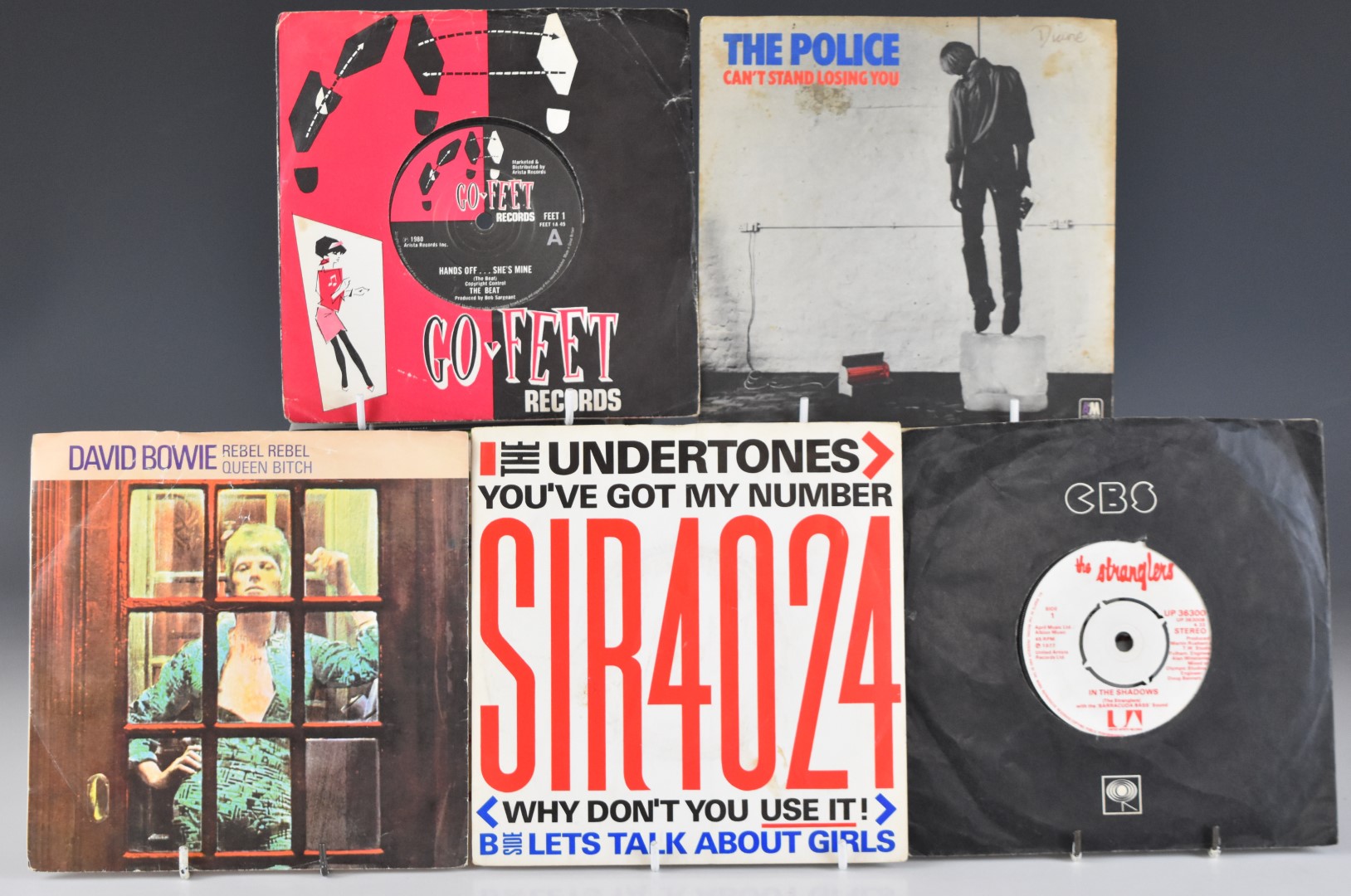 Collection of approximately fifty 7" vinyl records, Punk / New Wave, Pop and Two Tone artists