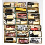 Twenty mostly Athearn H0 gauge American box cars and goods wagons to include Illinois Central,