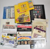 A large collection of GB presentation packs, smiler sheets and prestige booklets, loose in a box and