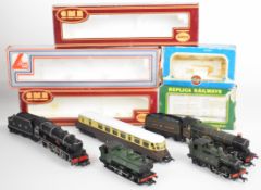 Five 00 gauge model railway locomotives by Airfix, Lima and similar to include GWR 0-4-2 1400 Tank