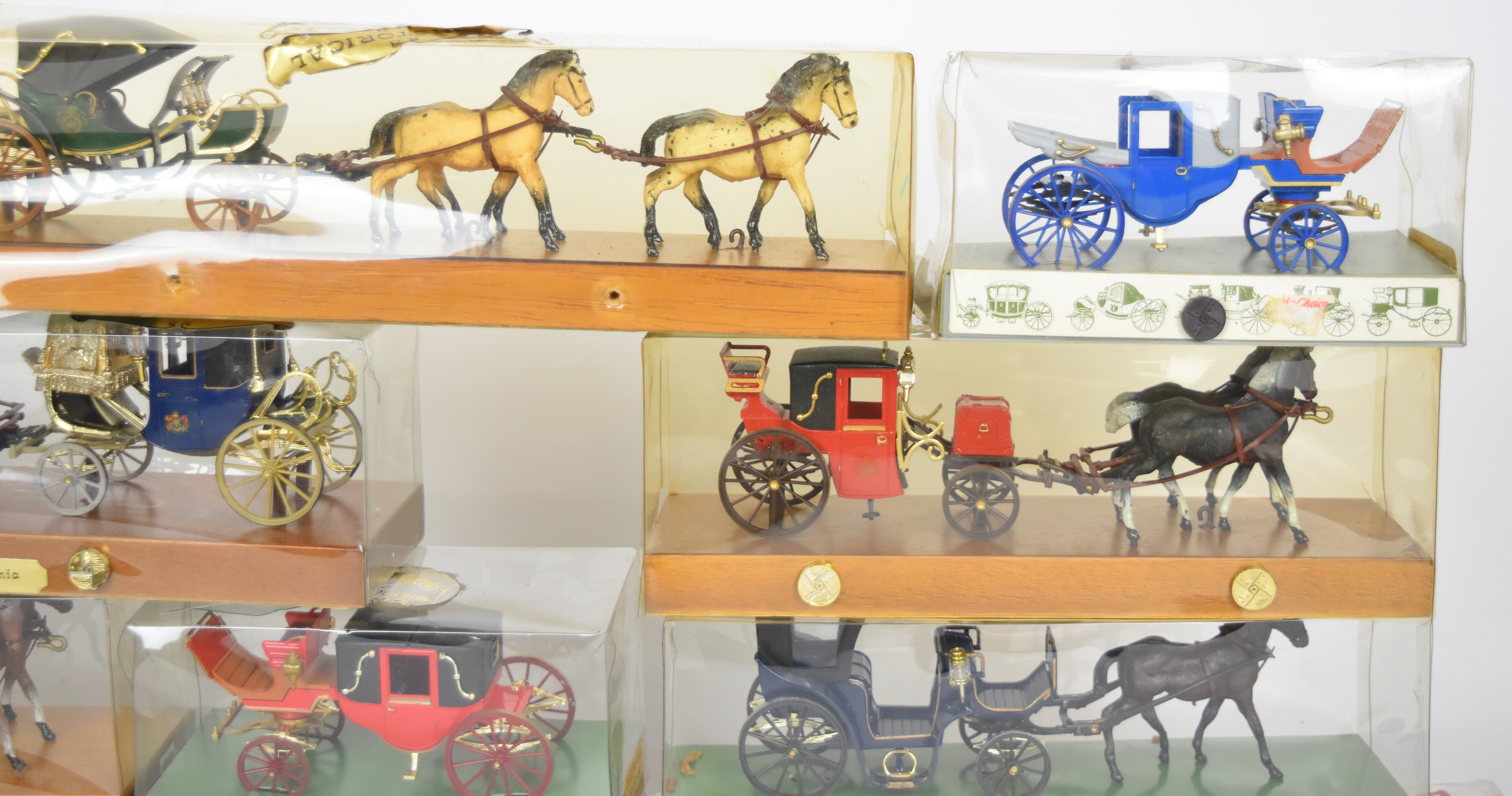 Seventeen Brumm Historical Series horse and carriage sets together with a Corgi State Landau 1902, - Image 6 of 8