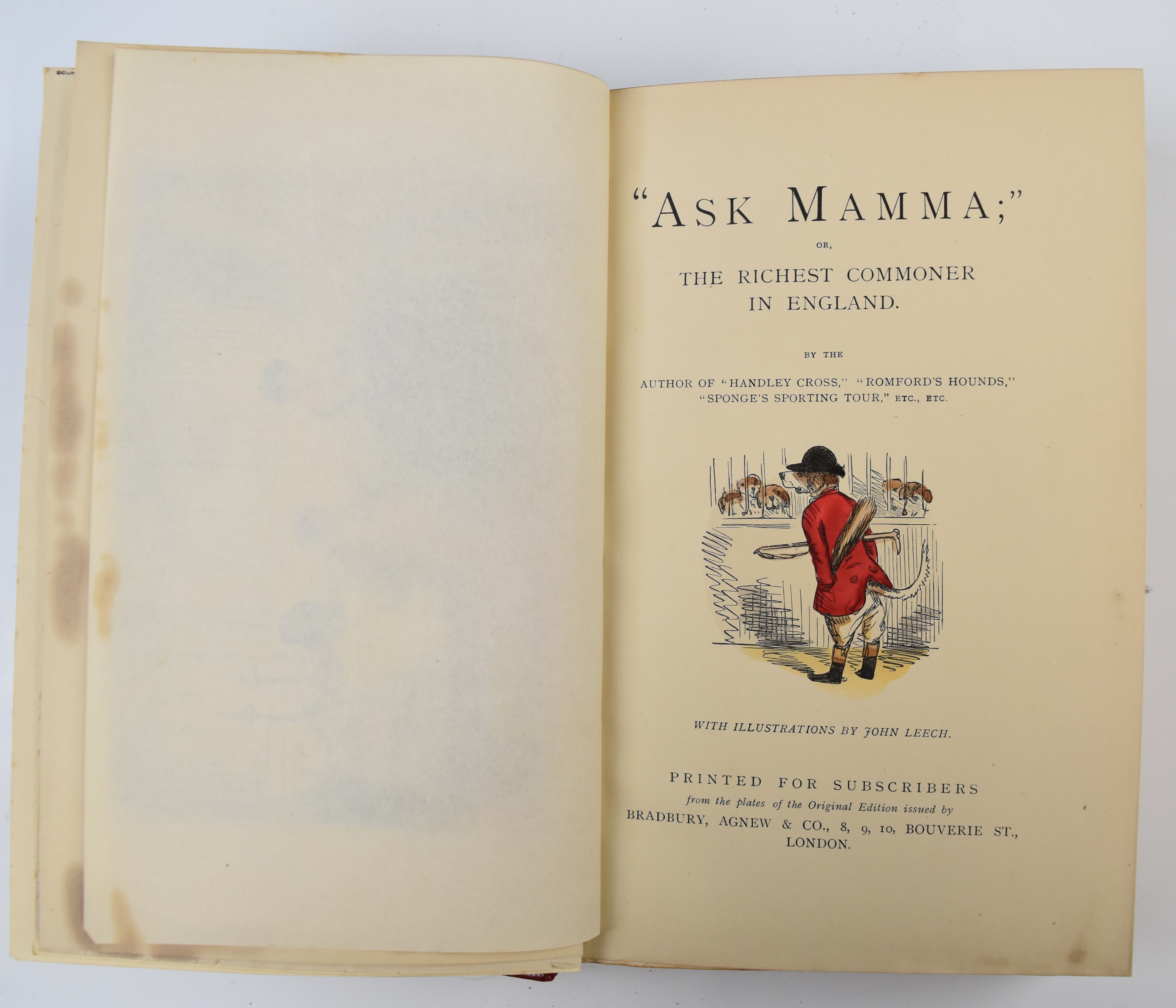 [Bindings] Goldsmith’s Vicar of Wakefield 1891 in full calf binding by Bumpus. Captain F. Marryatt - Image 3 of 4