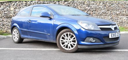 2010 Vauxhall Astra SRi 1.4 litre petrol car, registration number EX10 JZE, with V5c showing only