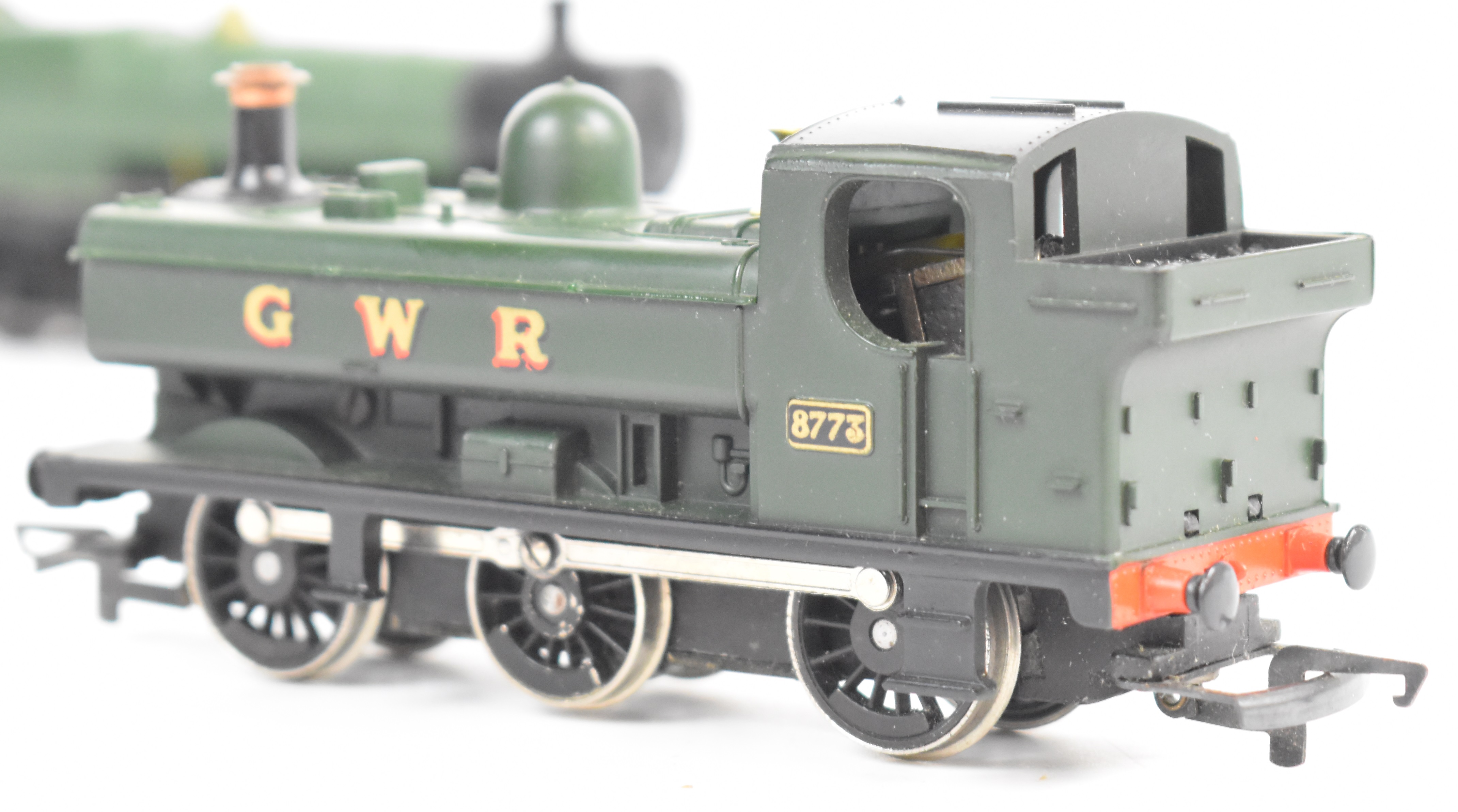 Three Hornby GWR 00 gauge model railway locomotives comprising Class 2600 R2818 and two pannier - Image 3 of 6