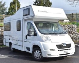 2009 Peugeot Boxer 2.2 litre diesel Elddis Sunseeker campervan, with cherished registration number