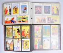 Two albums of approximately 350 humorous postcards including Pedro, Quip, Fitzpatrick, Bob Wilkin