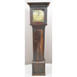 David Williams, likely Welsh and possibly Neath, oak cased, brass dial longcase clock, the thirty