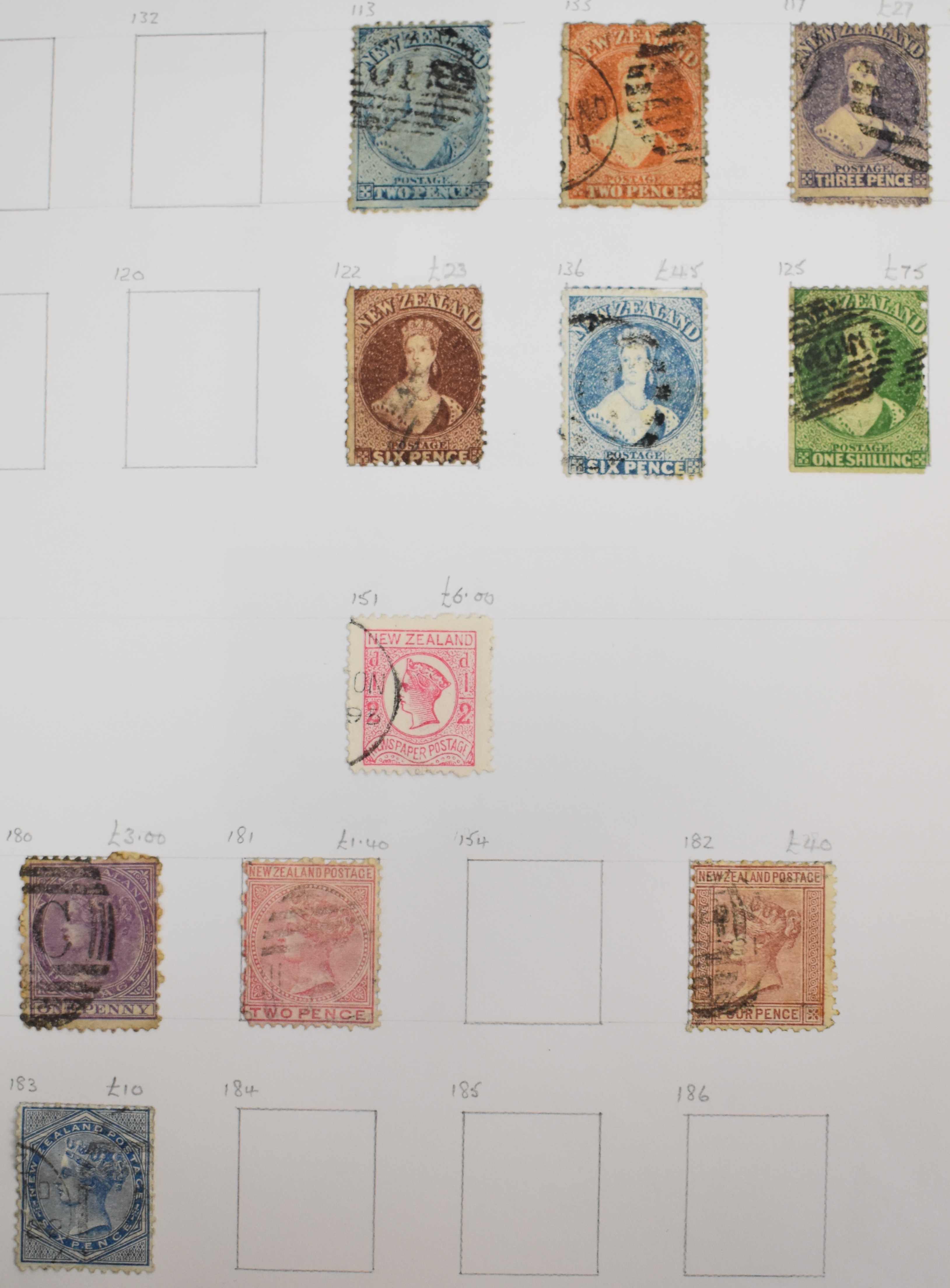 GB and world stamp collection in eight albums including New Zealand from 1855 Chalon types onwards - Image 3 of 5