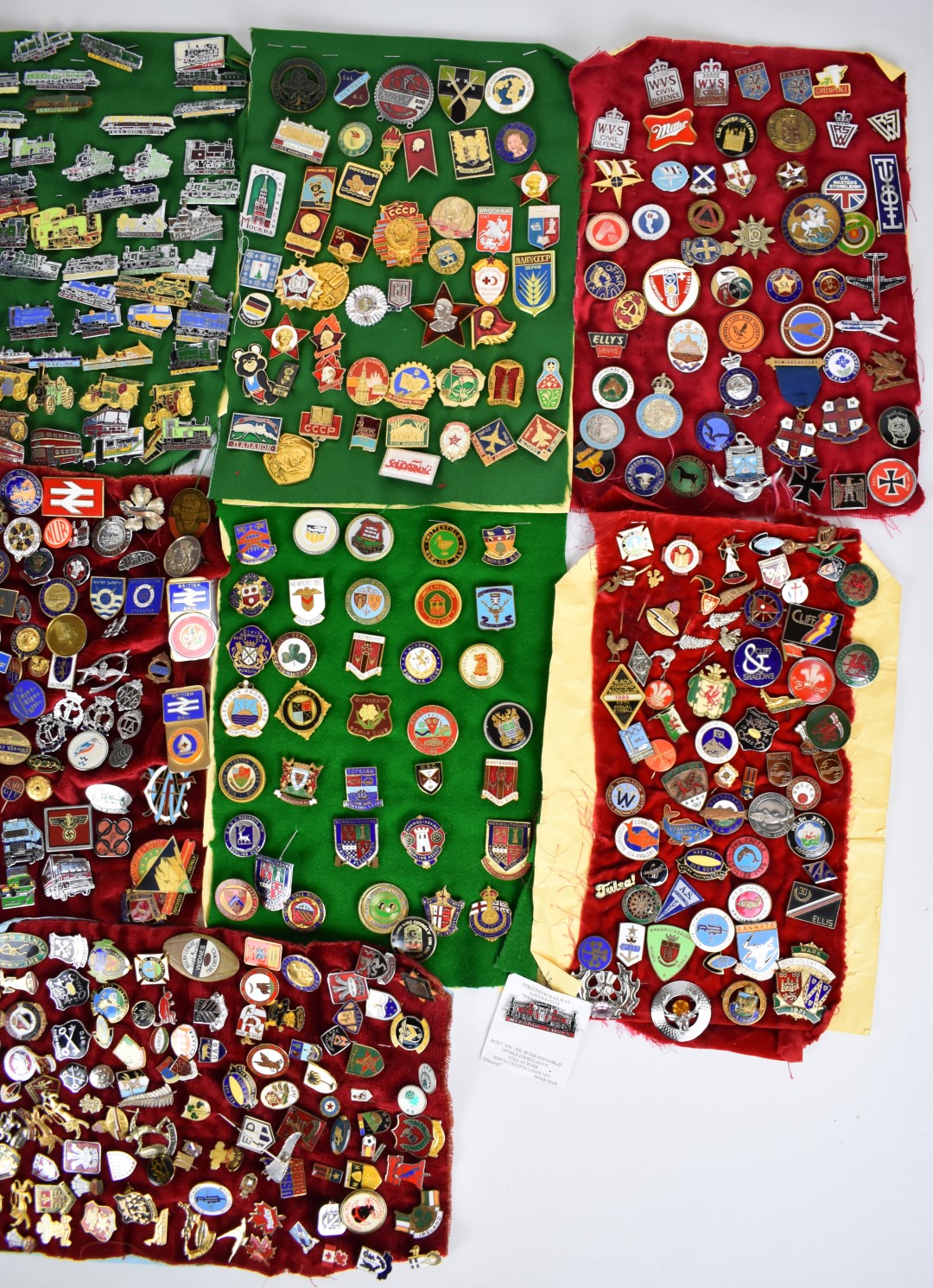 Approximately 250 pin badges including railway, Flying Scotsman, Evening Star, Snowdon Mountain / - Image 2 of 3