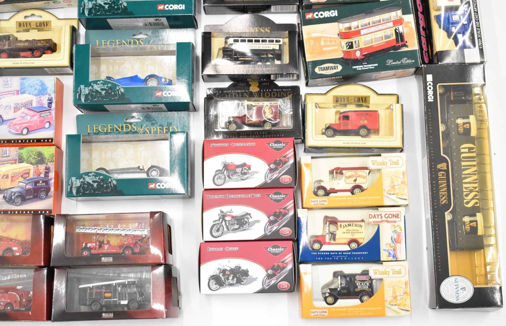 Over sixty diecast model cars, motorcycles, haulage and emergency service vehicles to include Corgi, - Image 4 of 6