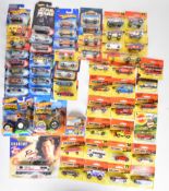 A collection of mostly 1990's & 2000's Matchbox diecast model cars together with two Superfast 75