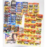 A collection of mostly 1990's & 2000's Matchbox diecast model cars together with two Superfast 75