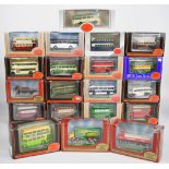 Twenty Gilbow Exclusive First Editions (EFE) 1:76 scale diecast model buses, all in original boxes.