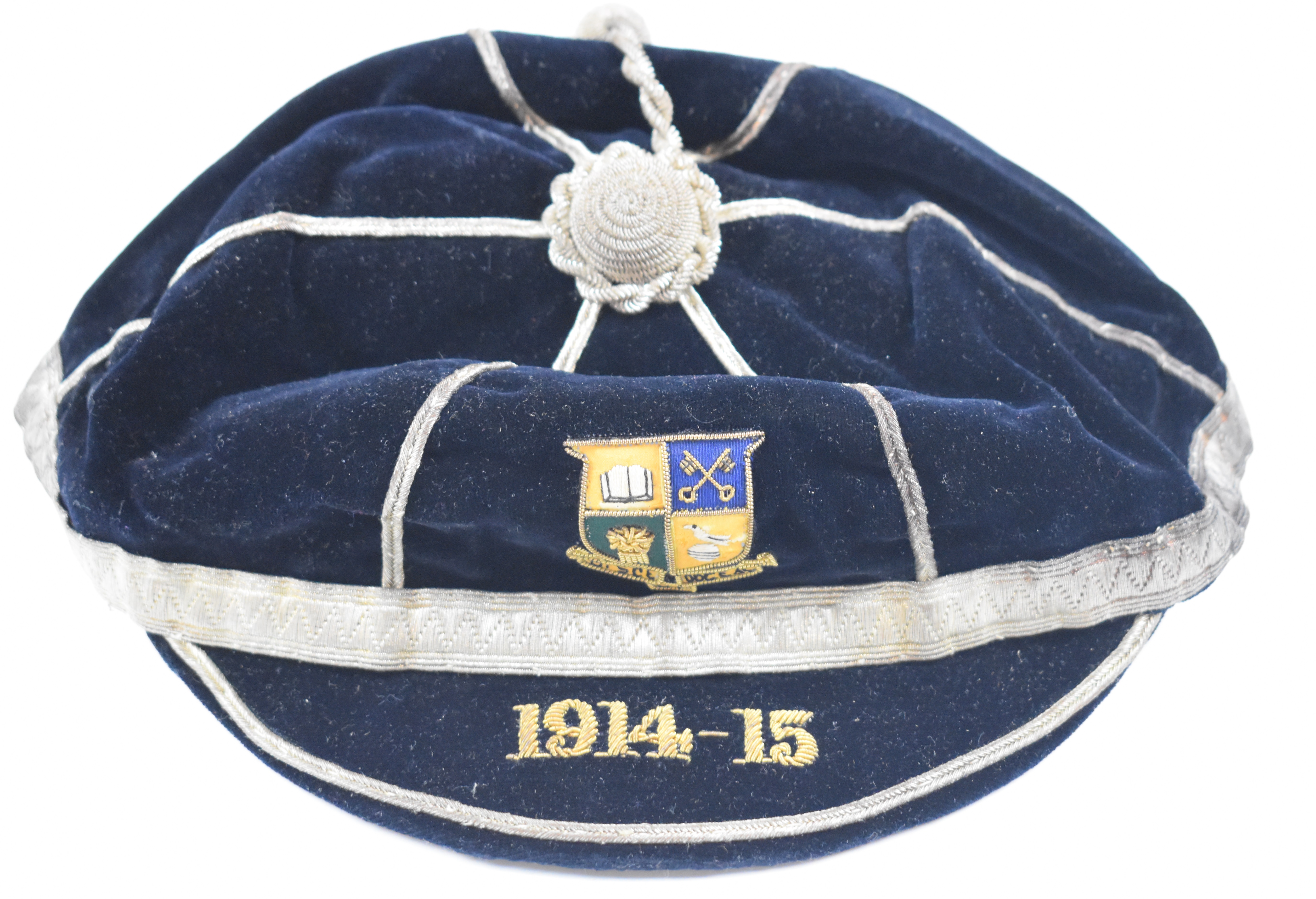 St Paul's College Cheltenham Associated Football Club (AFC) cap for 1914-15 with Thomas Plant & Co - Image 3 of 4