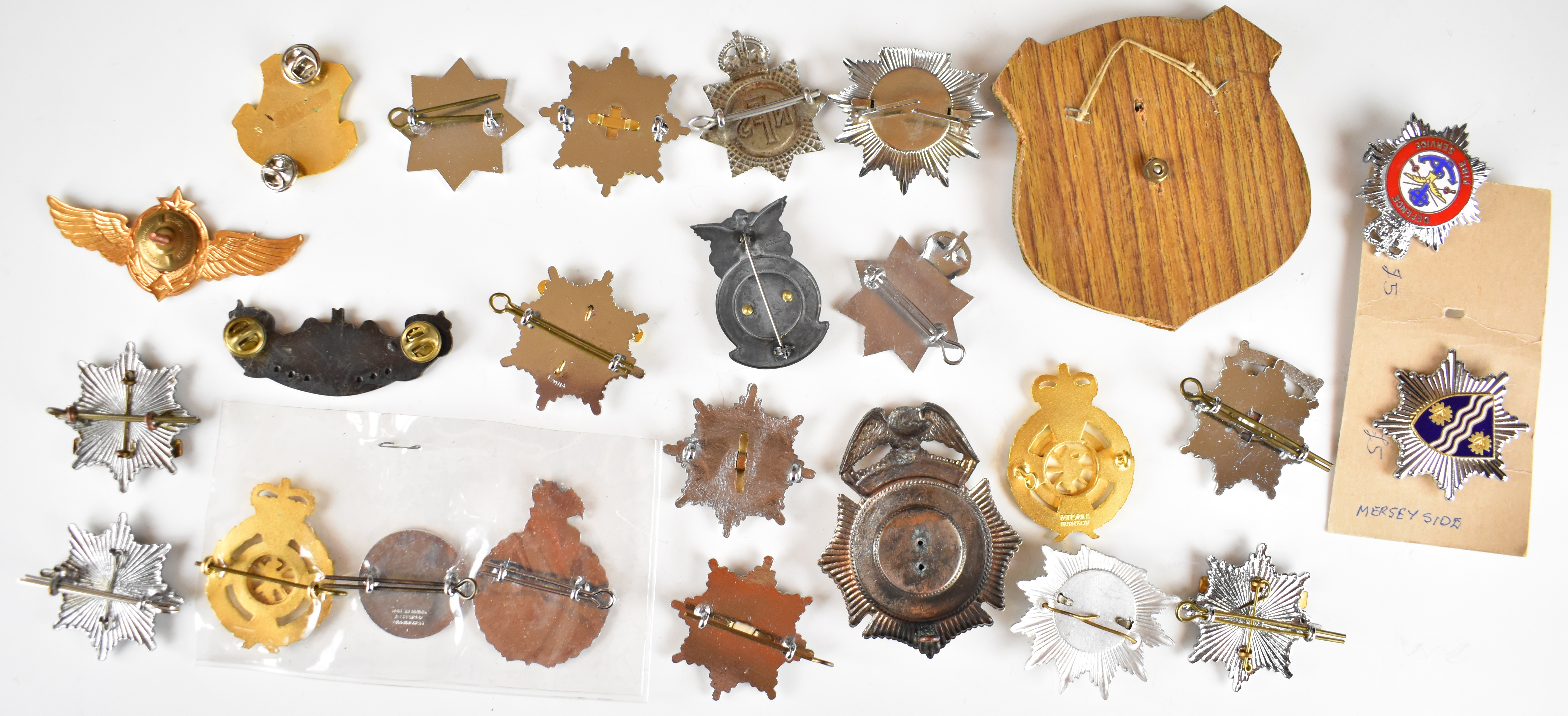 Collection of approximately 20 Fire and Ambulance badges including Lancashire County, South Wales, - Image 6 of 6