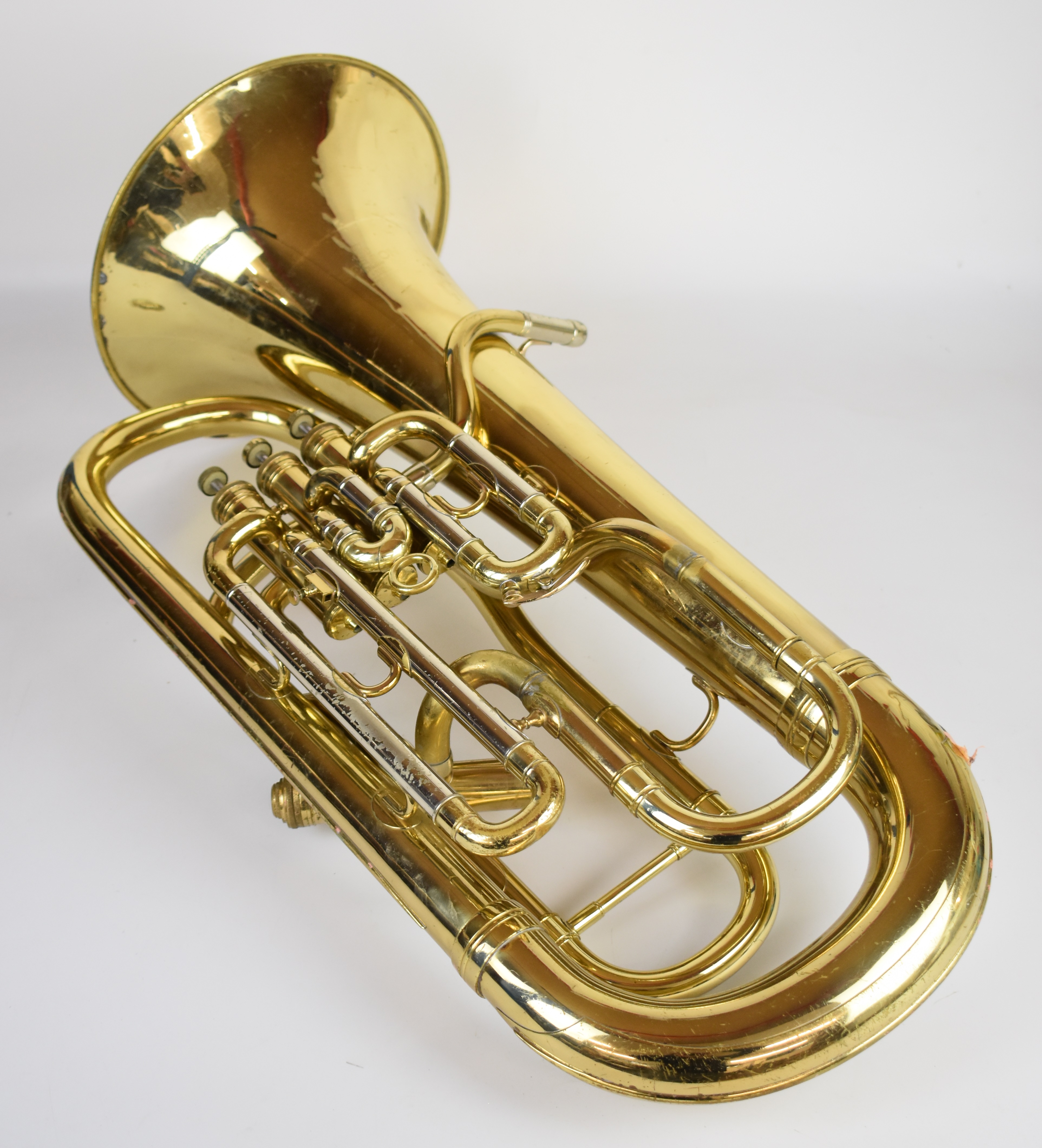Boosey & Hawkes Besson 700 brass Euphonium, serial no. 765-718418, in fitted hard shell case with