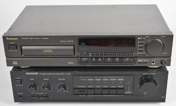 Two Hi-Fi separates comprising Technics Compact Disc Player SL-PG500A and Kenwood Stereo