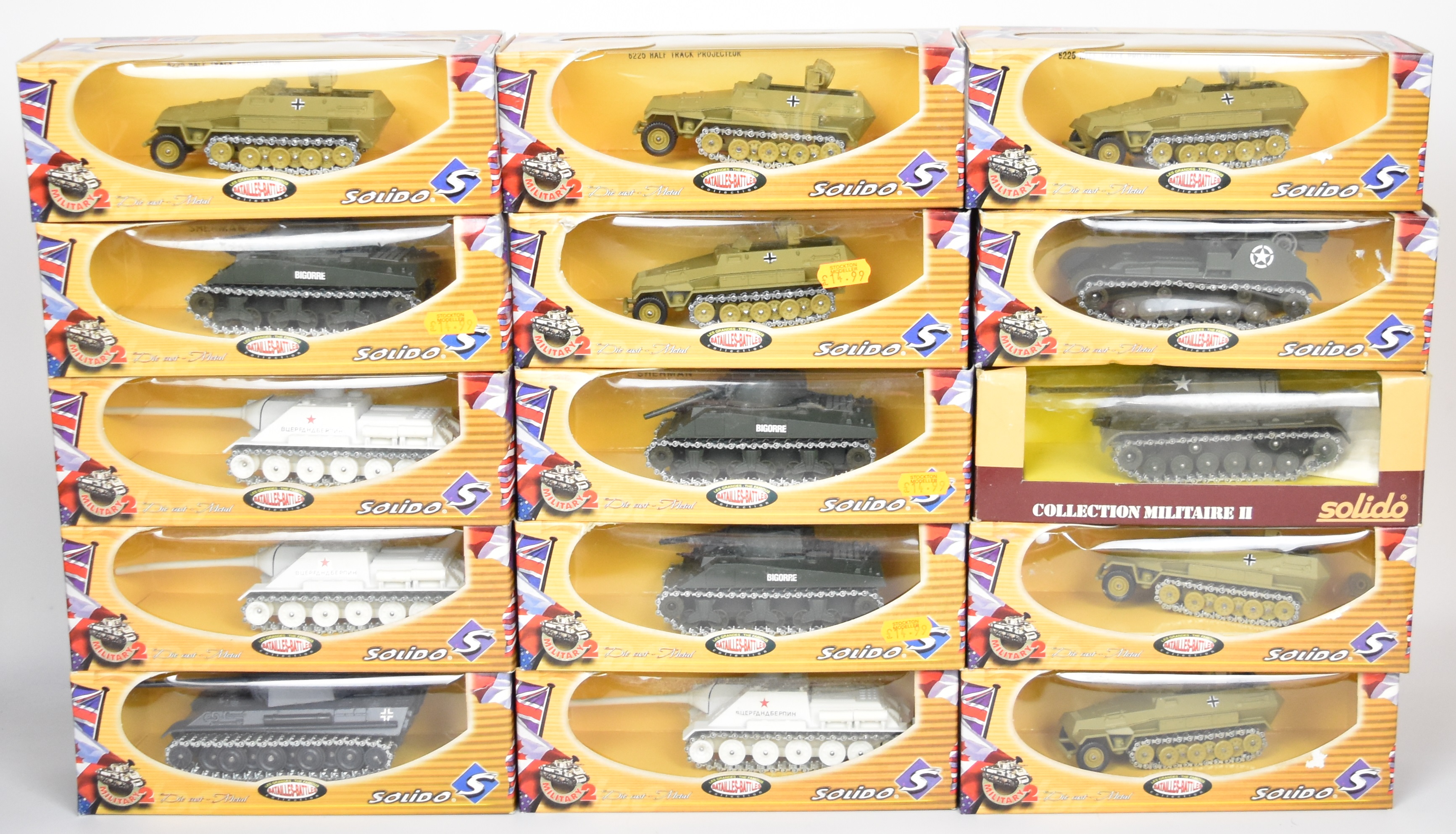 Twenty-one Solido The Famous Battles Collection 1:72 scale diecast model tanks and similar - Image 3 of 3