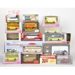 A collection of model buses and other diecast vehicles to include Corgi, Original Omnibus and