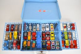 Matchbox 1-75 Series collector's carry case containing two trays housing forty-five diecast model