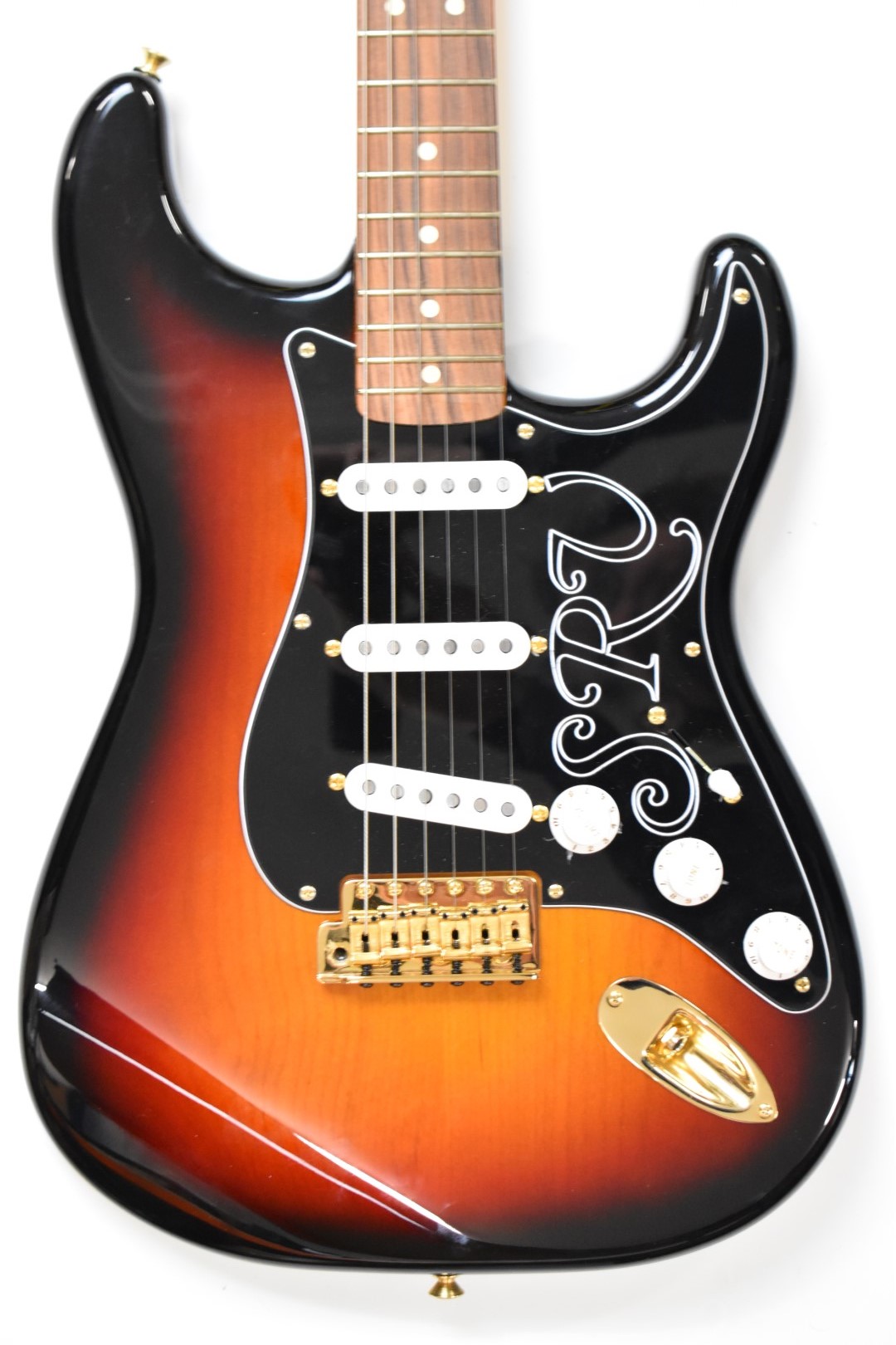 Fender Stevie Ray Vaughan SRV Signature Series Stratocaster electric guitar in 3 tone sunburst - Image 2 of 8