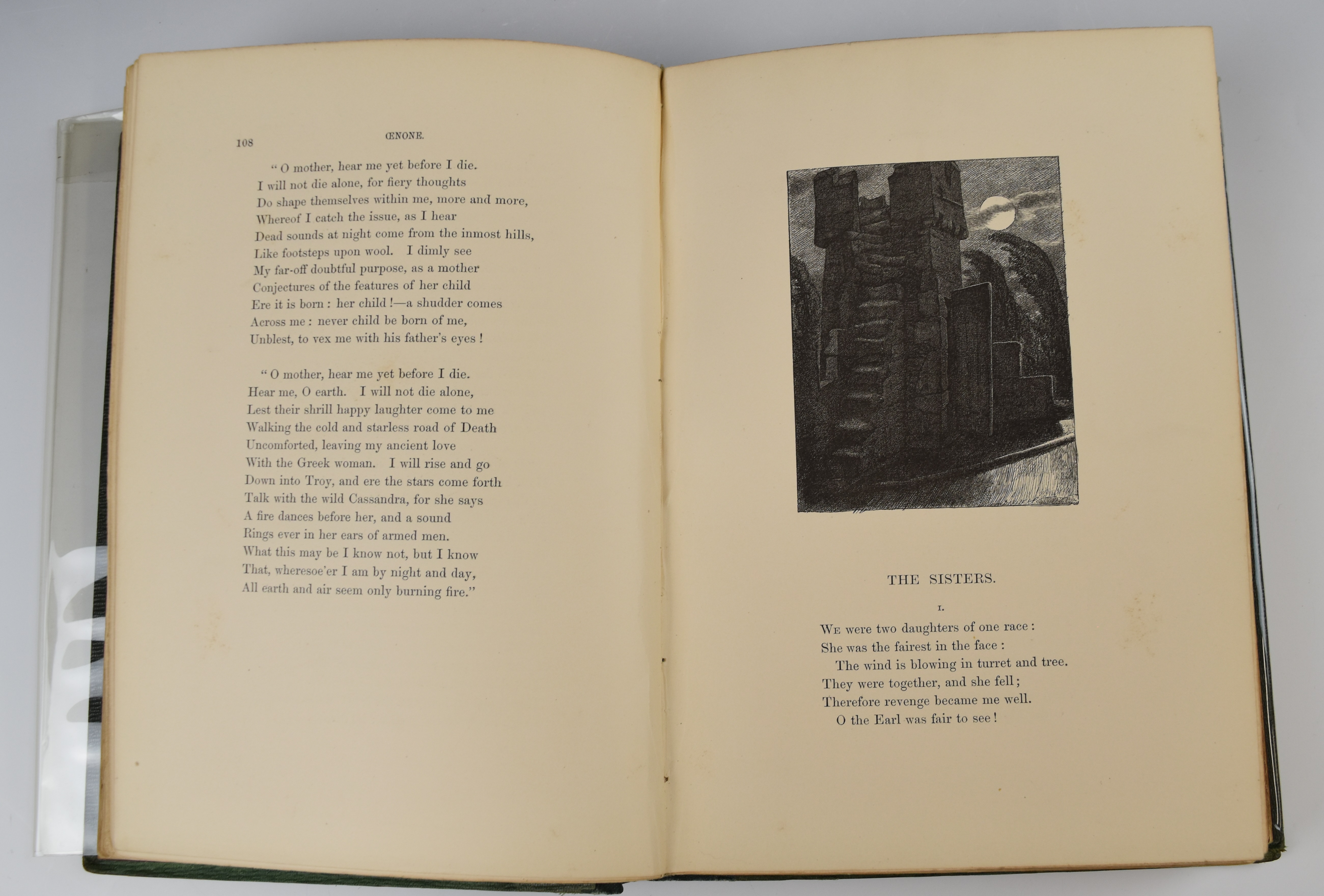 [Pre-Raphaelite] Poems by Alfred Tennyson published Edward Moxon 1857 the first edition with - Image 3 of 4