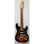 Fender Stevie Ray Vaughan SRV Signature Series Stratocaster electric guitar in 3 tone sunburst