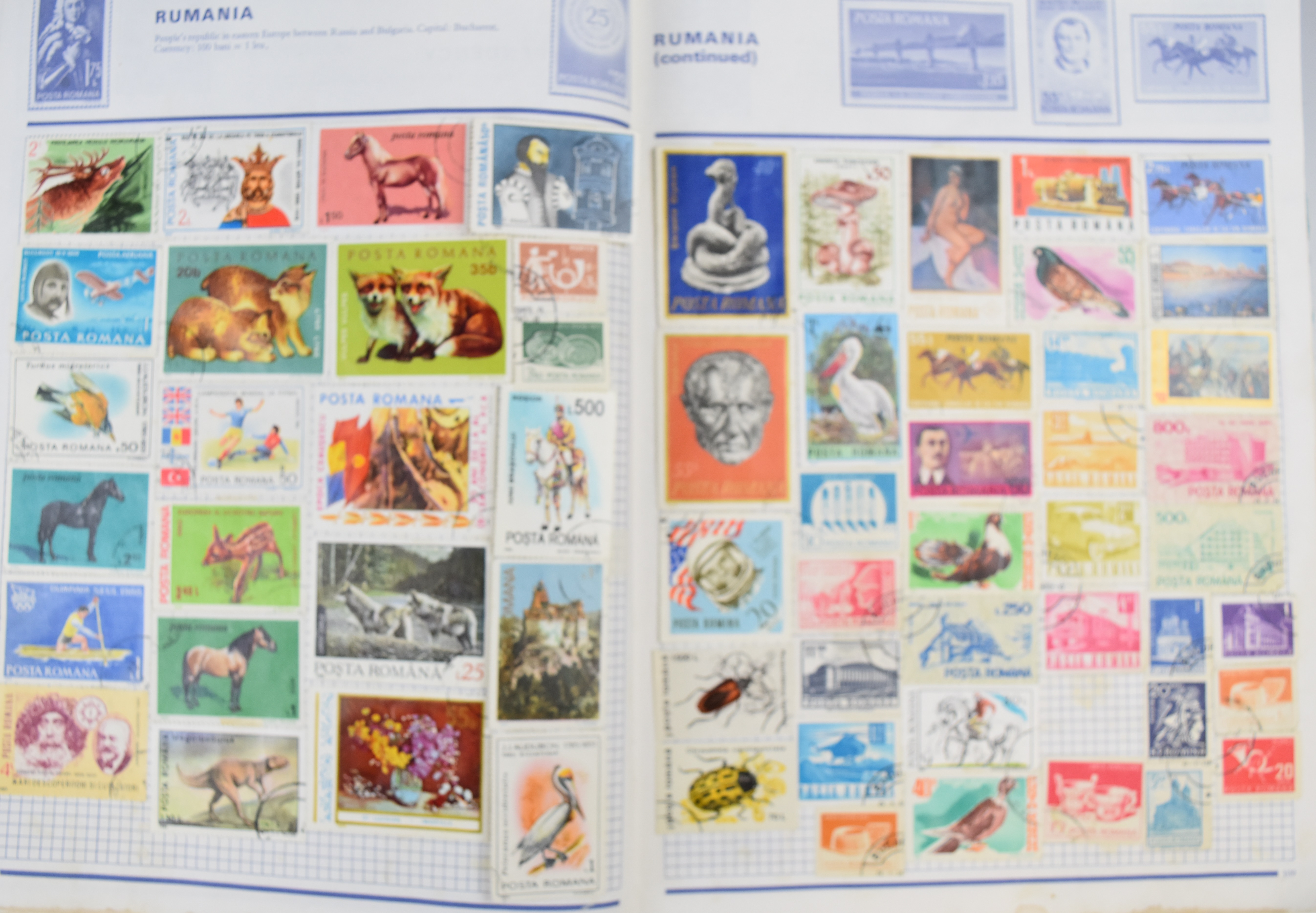 A stamp collection in ten various vintage albums, countries represented include GB, France, - Image 4 of 5