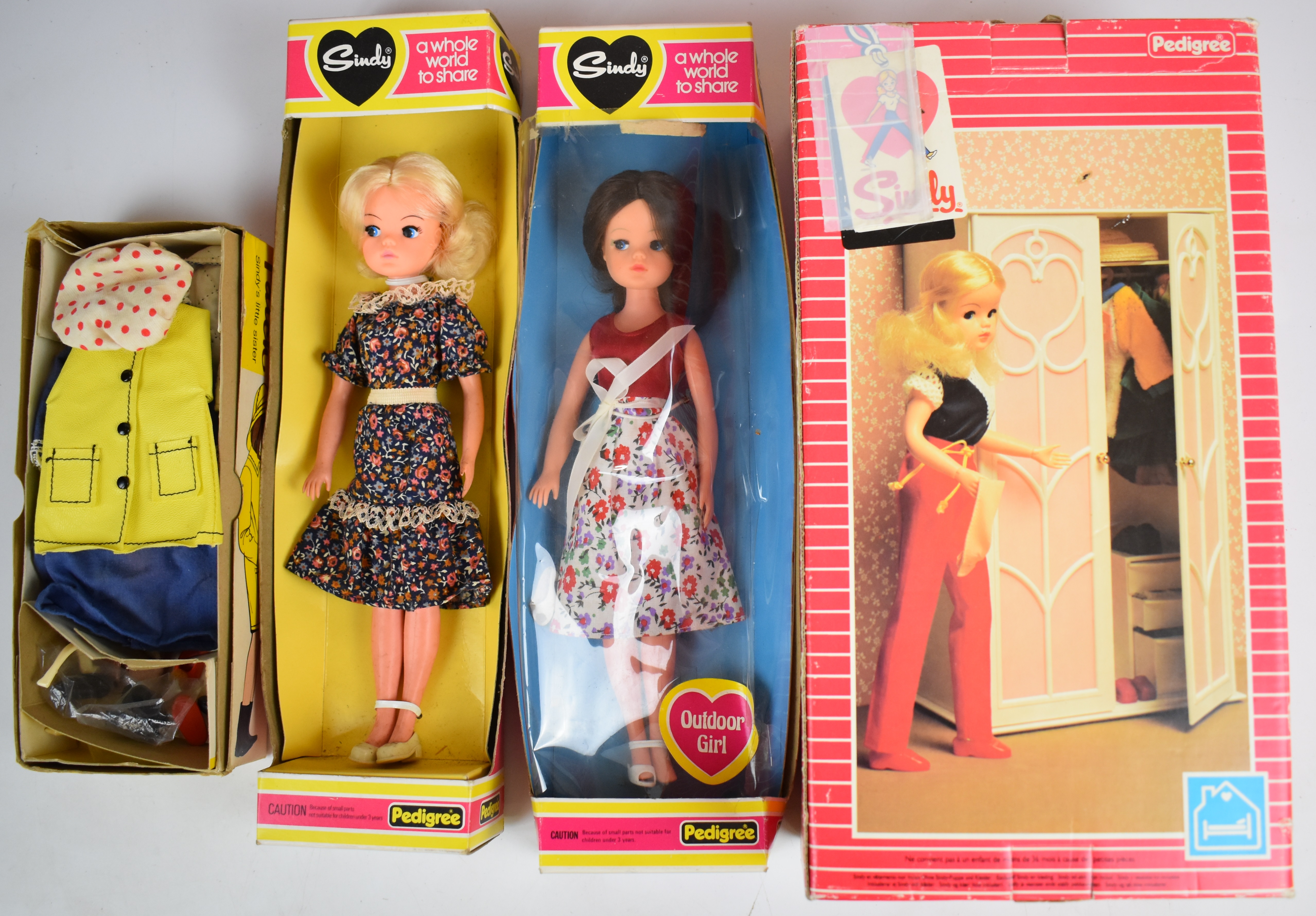 A collection of vintage Sindy items comprising two dolls, furniture, clothing and accessories, - Image 2 of 3