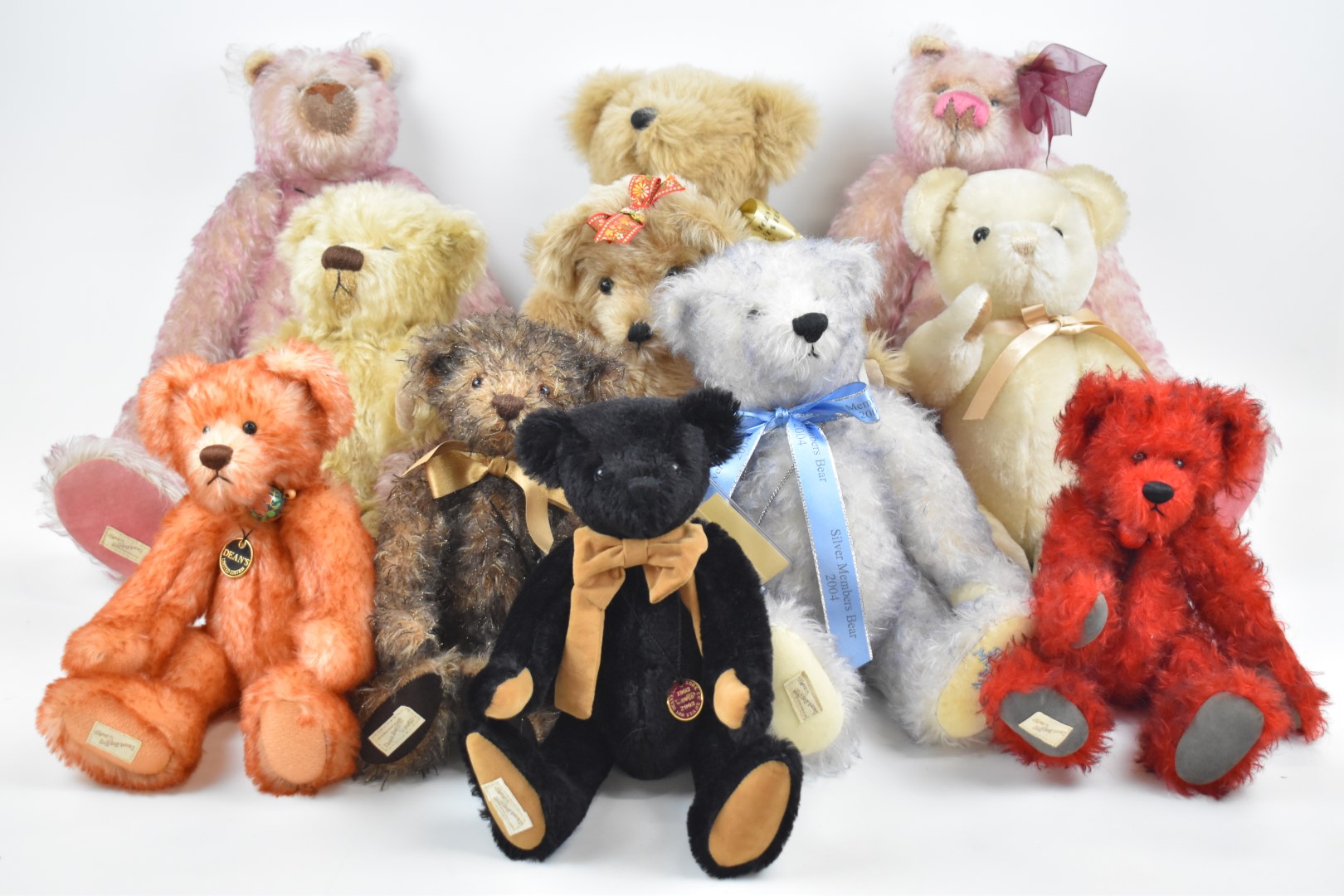 Eleven Deans Rag Book limited edition Teddy bears, most with original labels and tags to include