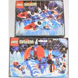 Two Lego System Ice Planet building sets comprising Ice Station Odyssey 6983 and Deep Freeze