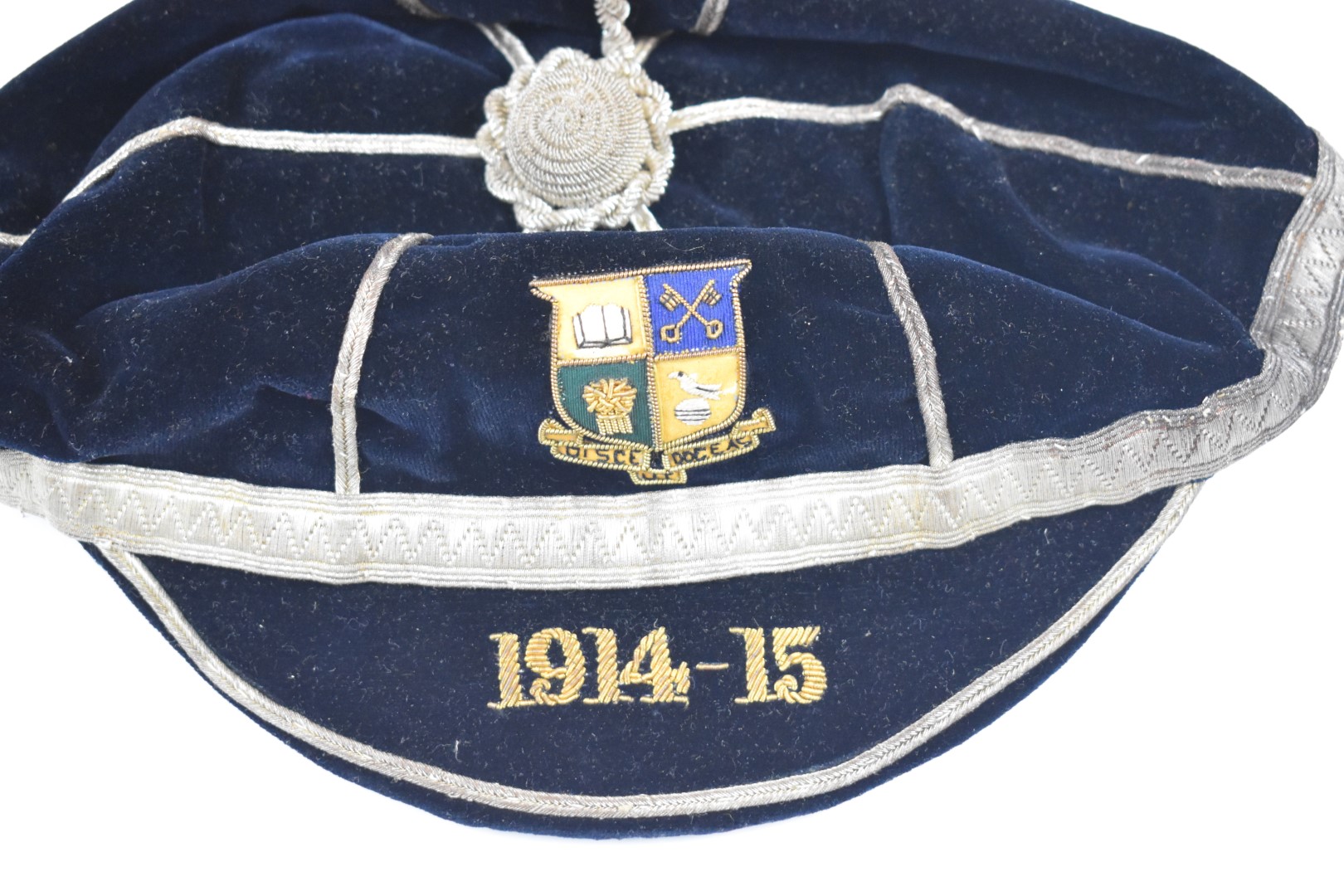 St Paul's College Cheltenham Associated Football Club (AFC) cap for 1914-15 with Thomas Plant & Co - Image 2 of 4