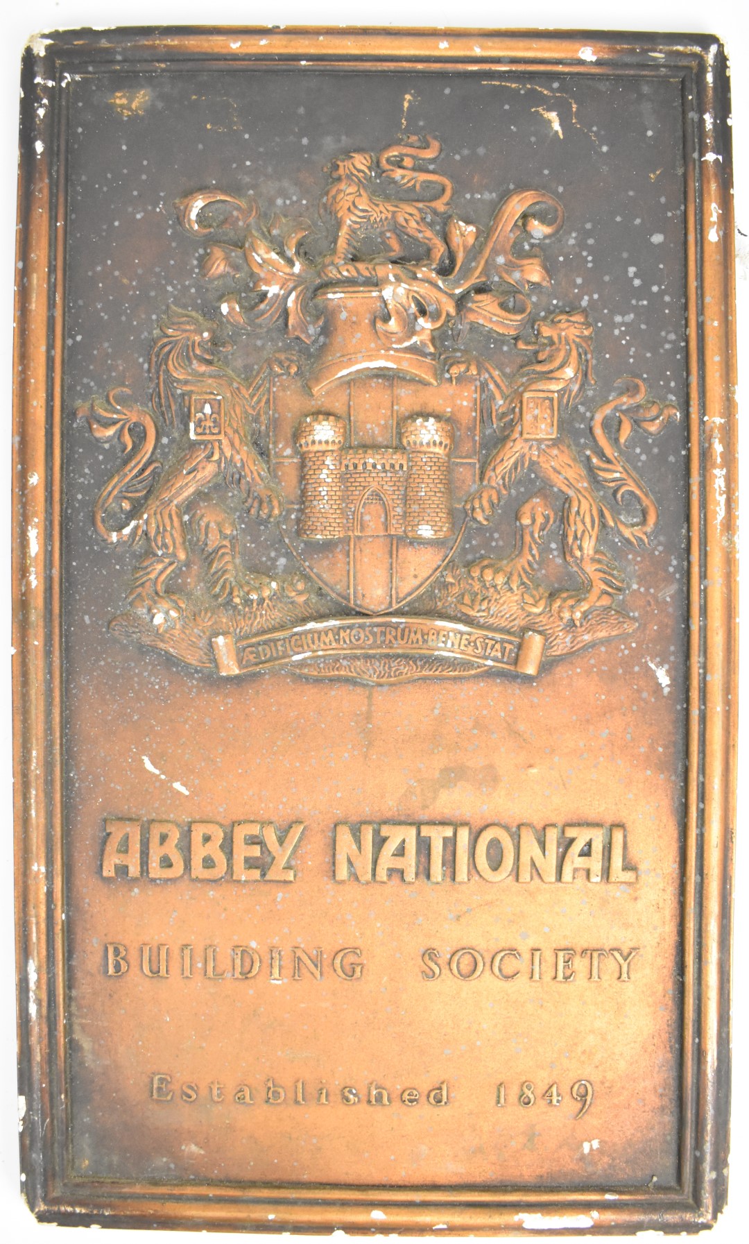 Vintage Provincial Insurance and Abbey National wall plaques, size of larger 59.5 x 35.5cm - Image 3 of 5