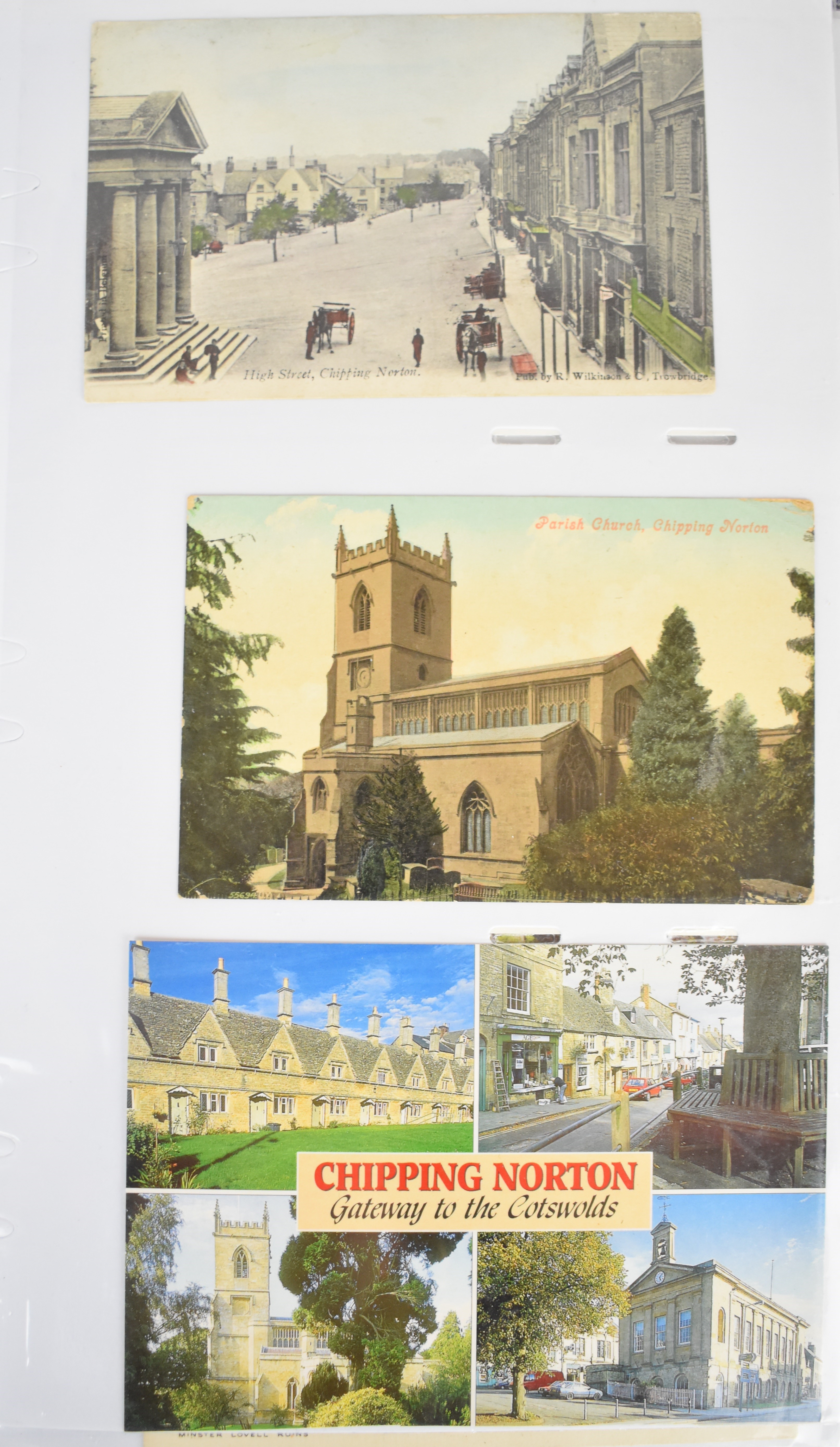 Album of topographical postcards including Oxford, Gloucester, Windsor, Eton, Hungerford, Henley, - Image 4 of 10