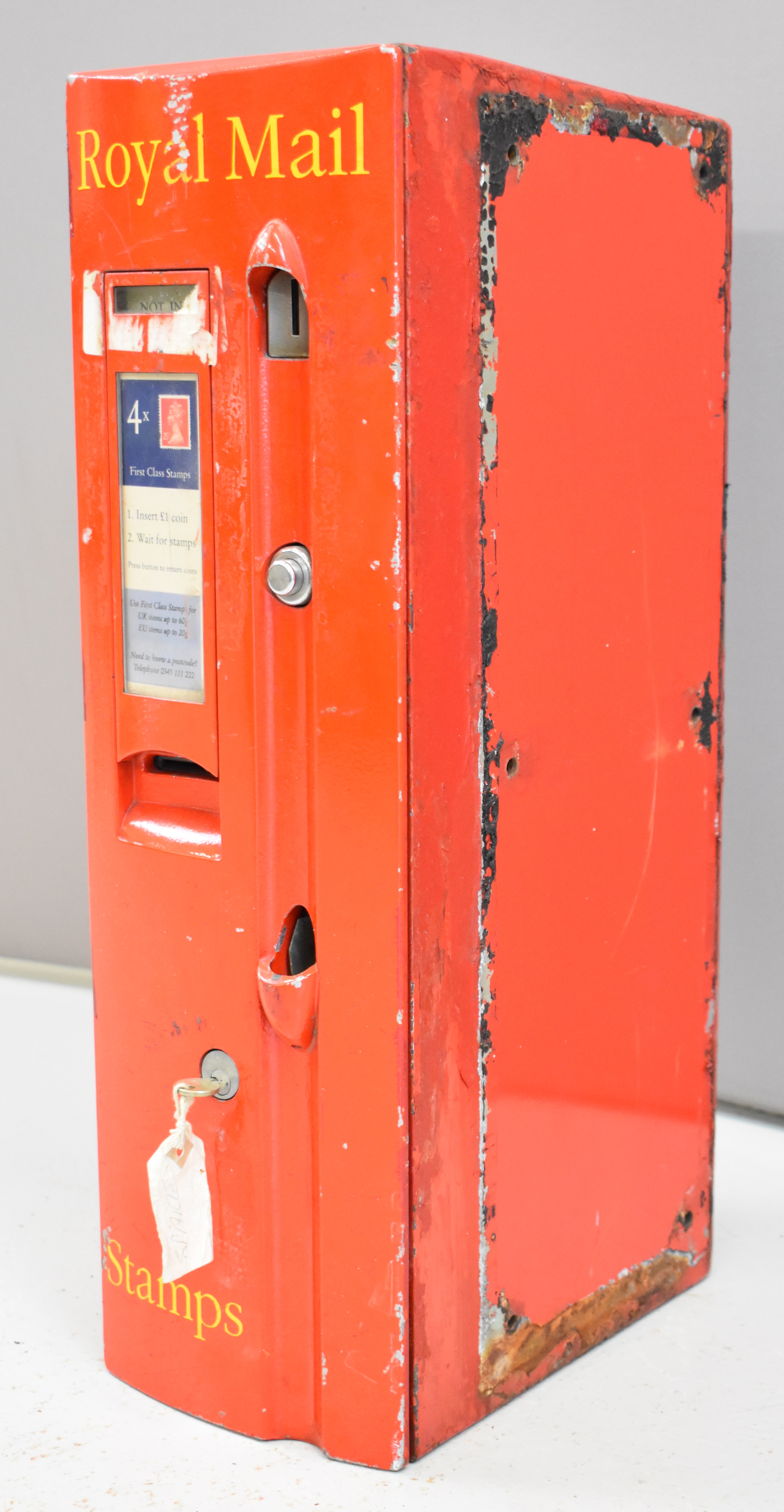 Royal Mail coin operated stamp dispensing machine, overall height 61cm, being sold by the now closed - Image 3 of 10