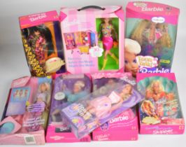 Eight Mattel Barbie dolls to include Teen Talk 4951, Chinese 11180, Flower Mania 28614 and Olympic