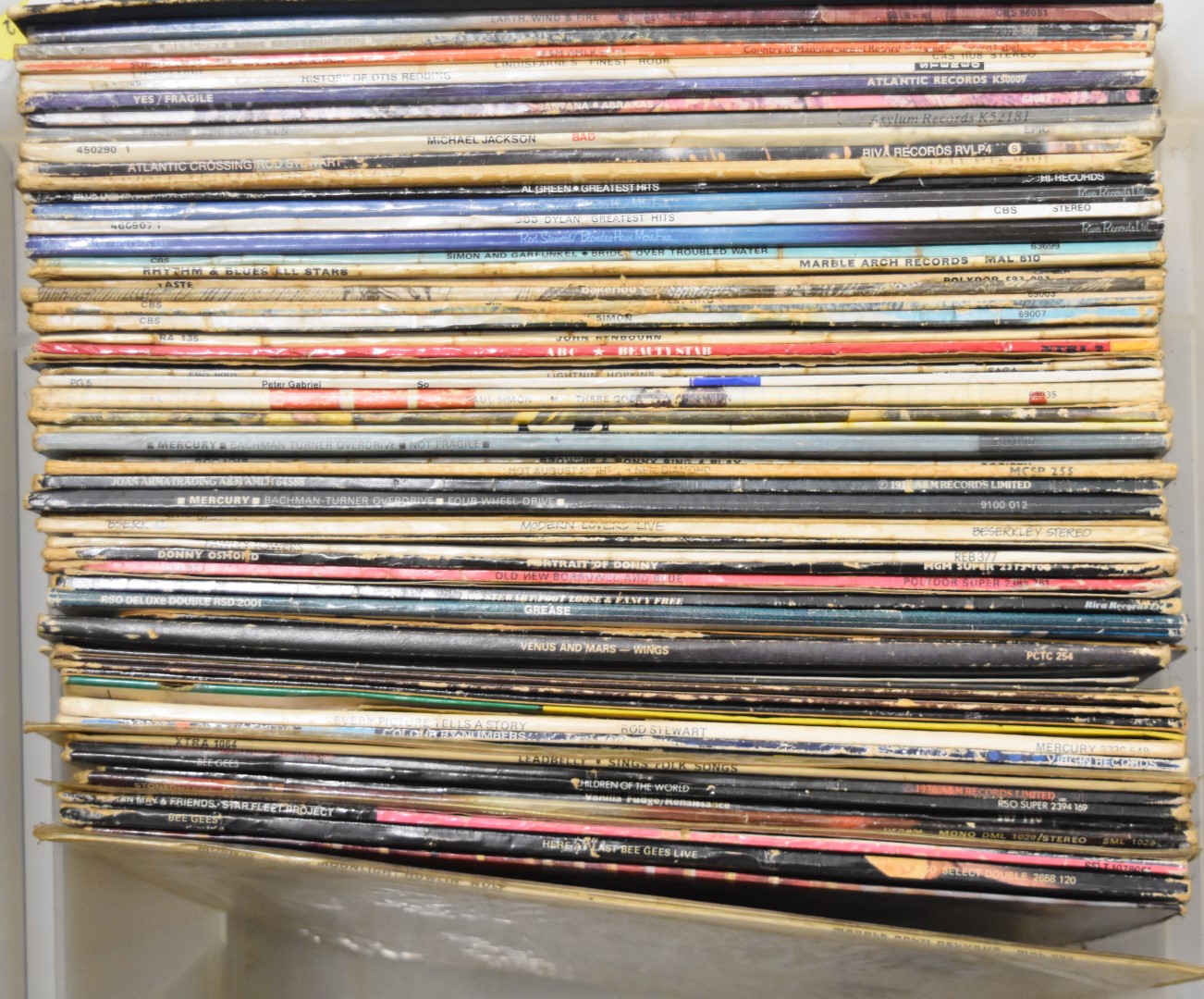 Approximately 60 mixed genre LPs including Otis Redding, Bob Dylan, Rod Stewart, Simon & - Image 4 of 4