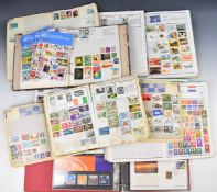 A stamp collection in ten various vintage albums, countries represented include GB, France,