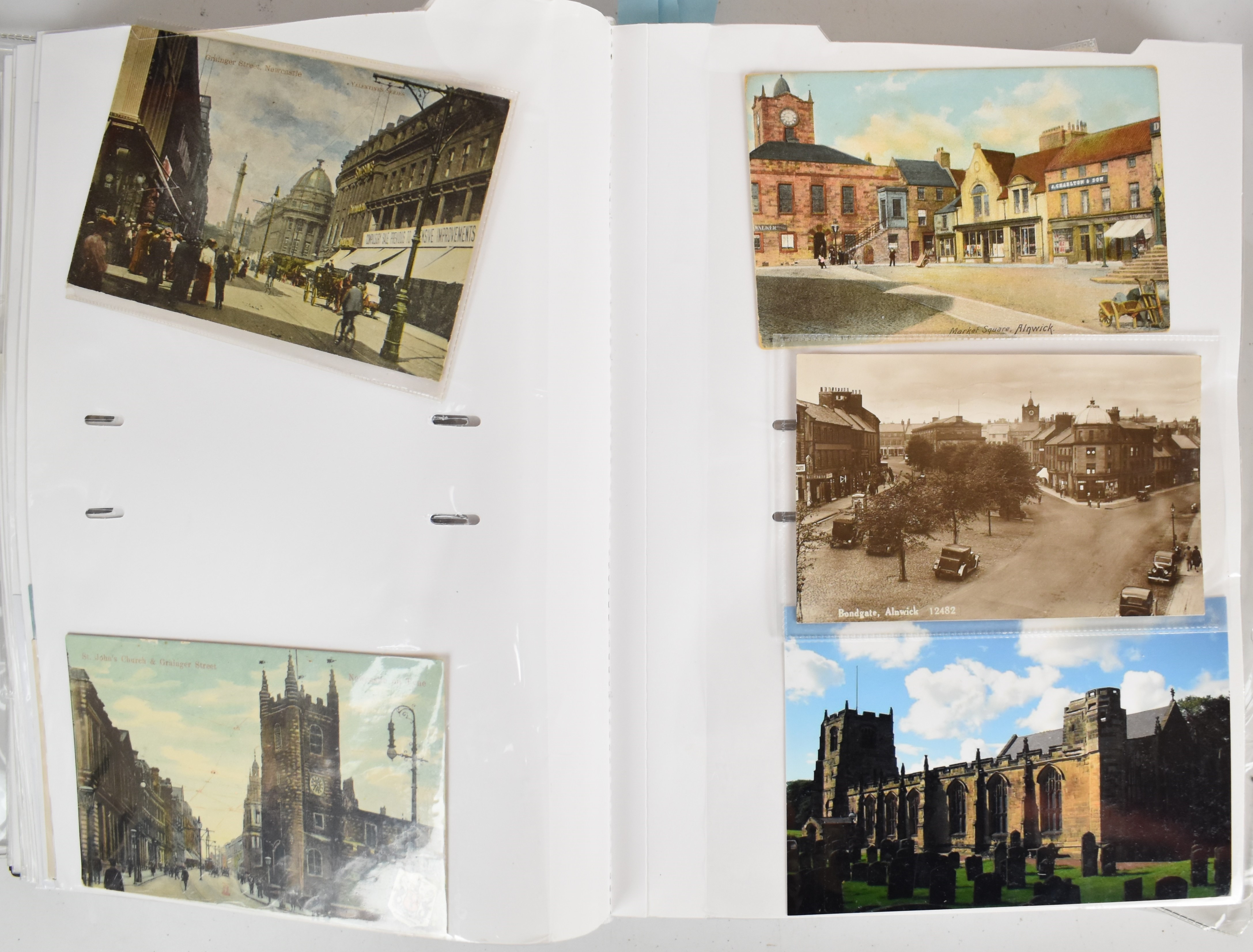 Two albums of topographical postcards including York, Ripon, Leeds, Manchester, Carlisle, Durham, - Image 5 of 9
