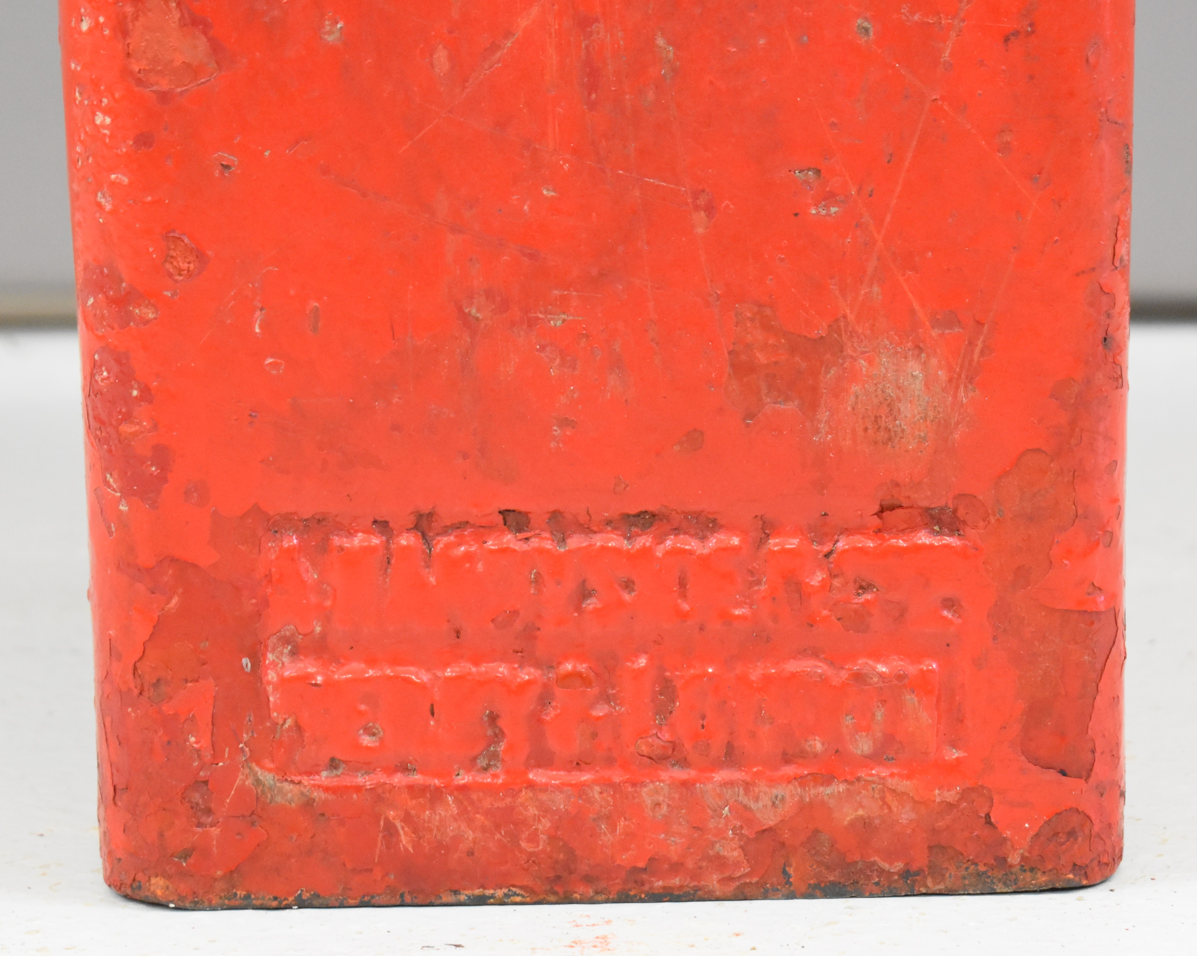 Edward VII cast iron lamp post mounted post box with enamel plate to door for Farthing Farm, - Image 11 of 11