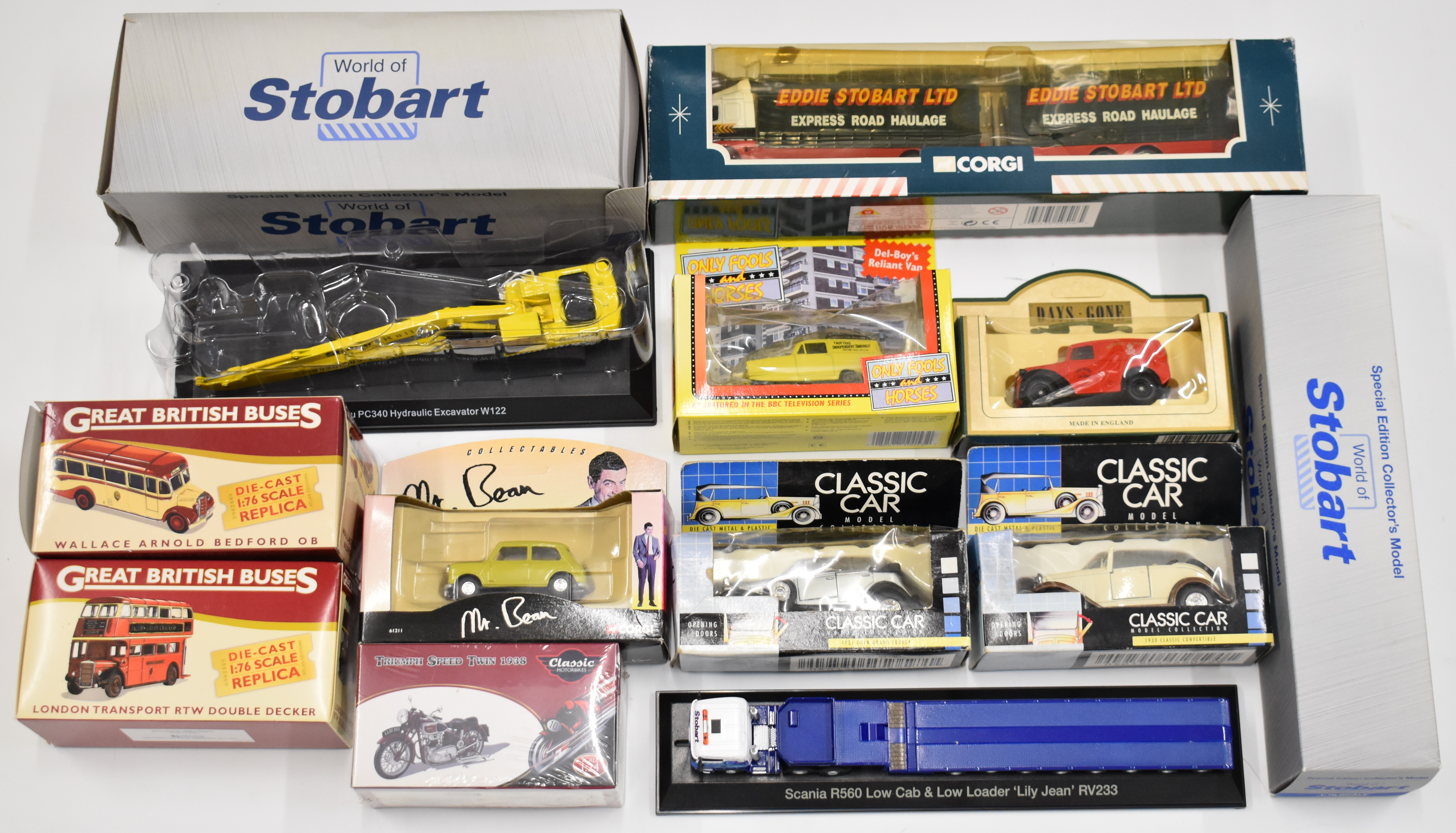 Over sixty diecast model cars, motorcycles, haulage and emergency service vehicles to include Corgi, - Image 6 of 6