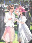 Sherree Valentine Daines (born 1959) limited edition (116/195) embellished canvas on board Royal